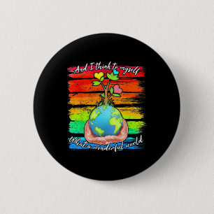 Badge Rond 5 Cm Et Je Me Pense Que C'Est Une Merveilleuse Terre Mo