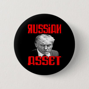 Badge Rond 5 Cm Et russe - Trump