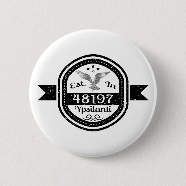 Badge Rond 5 Cm Établi dans 48197 Ypsilanti (Devant)