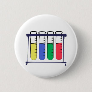 Badge Rond 5 Cm Étagère de tube d'essai