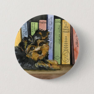 Badge Rond 5 Cm Étagères à livres Cutie