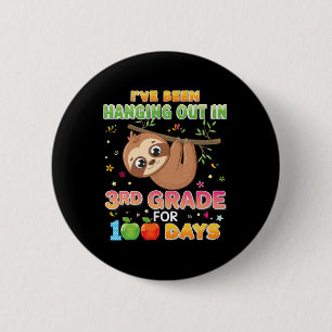 Badge Rond 5 Cm Était En 3e Année Pendant 100 Jours 100 Jours