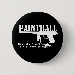 Badge Rond 5 Cm État d'esprit du Paintball