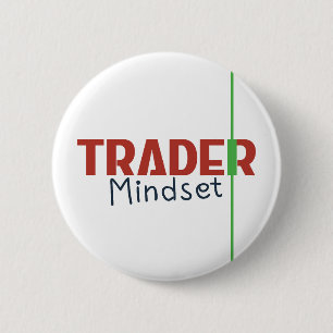 Badge Rond 5 Cm État d'esprit du trader – Trading axé sur la disci