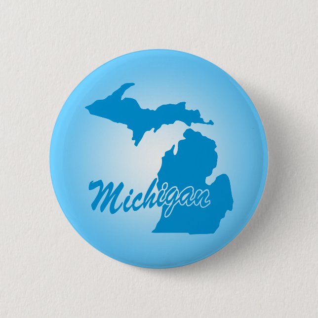 Badge Rond 5 Cm État Michigan (Devant)