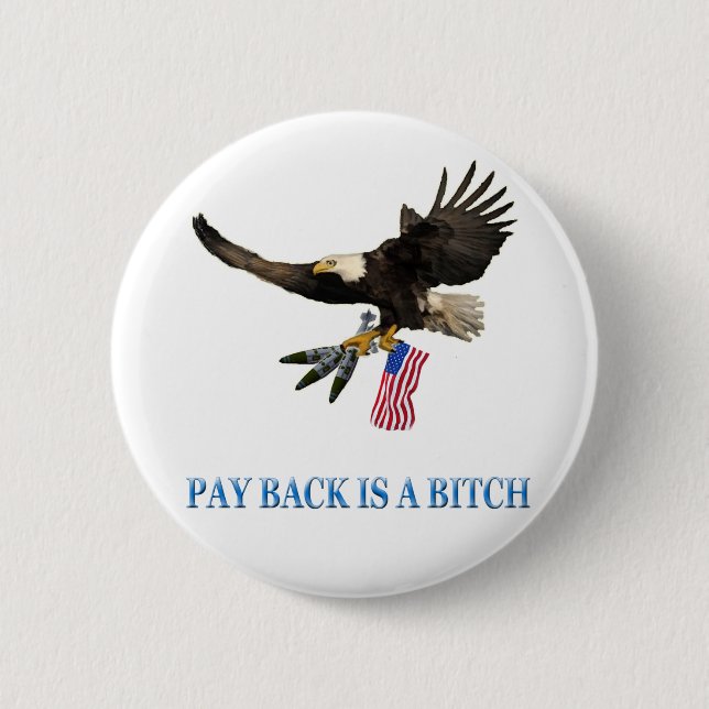 Badge Rond 5 Cm États-Unis (Devant)