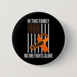 Badge Rond 5 Cm États-Unis Drapeau Orange Ribbon Produits Leucémie