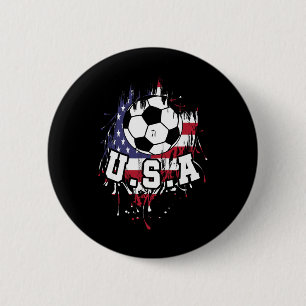 Badge Rond 5 Cm États-Unis Football Américain Footll Usa Futbol _1