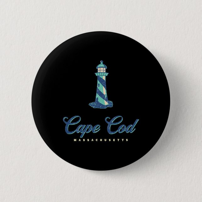 Badge Rond 5 Cm Été à Cape Cod  (Devant)