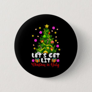 Badge Rond 5 Cm Été Allumons Noël En Juillet Trocal Chris