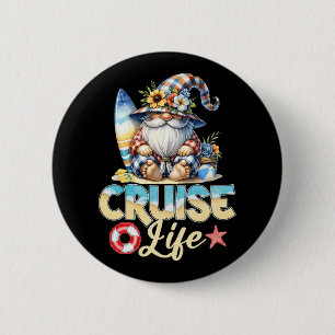 Badge Rond 5 Cm Été Avec Mes Gnomies Vacances Croisière Vie Gnome