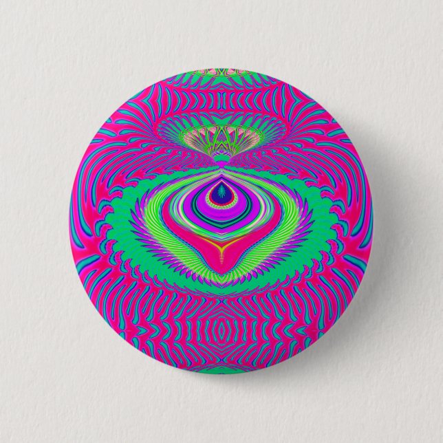 Badge Rond 5 Cm Été de bouton d'amour (Devant)