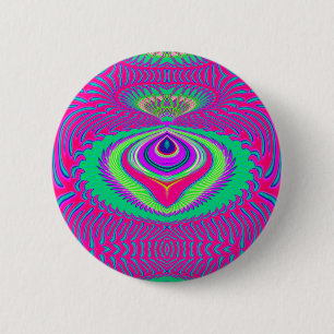 Badge Rond 5 Cm Été de bouton d'amour
