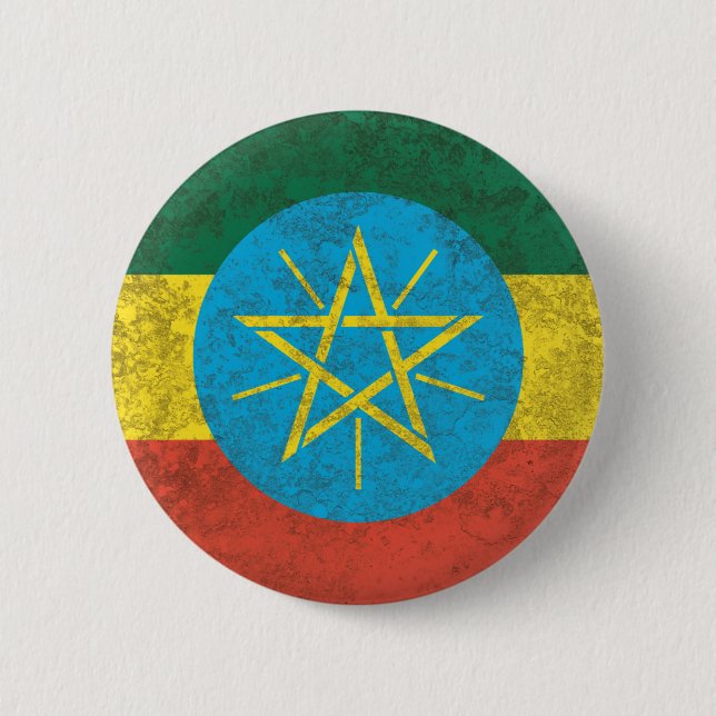 Badge Rond 5 Cm Éthiopie (Devant)