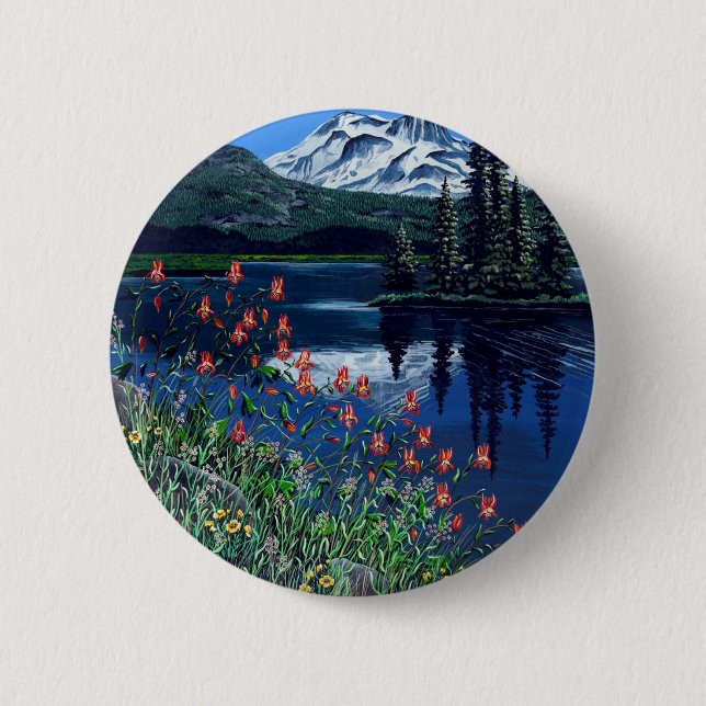 Badge Rond 5 Cm Étincelles (Devant)