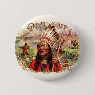 Badge Rond 5 Cm Étiquette de boîte à cigares vintage