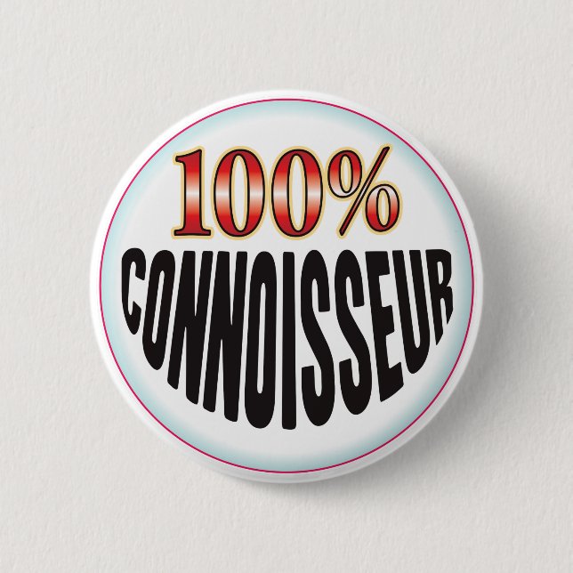 Badge Rond 5 Cm Étiquette de connaisseur (Devant)