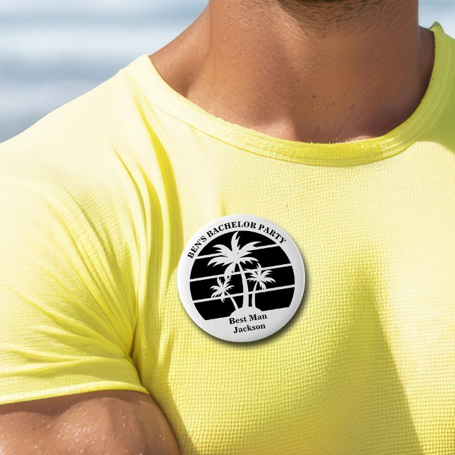 Badge Rond 5 Cm Étiquette de nom pour enterrement de vie de garçon (Créateur téléchargé)