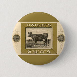 Badge Rond 5 Cm Étiquette de produit vintage, soda bicarbonaté de 