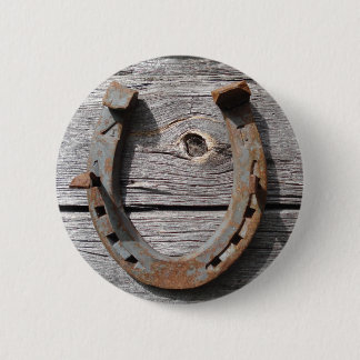 Badge Rond 5 Cm Étiquette en fer à cheval de nom d'insigne de