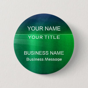 Badge Rond 5 Cm Étiquette en métal vert et bleu - Matte Look Nam