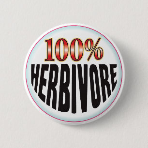 Badge Rond 5 Cm Étiquette herbivore