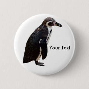 Badge Rond 5 Cm Étiquette noire et blanche mignonne de nom de