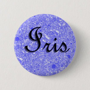 Badge Rond 5 Cm Étiquette nommée d'iris