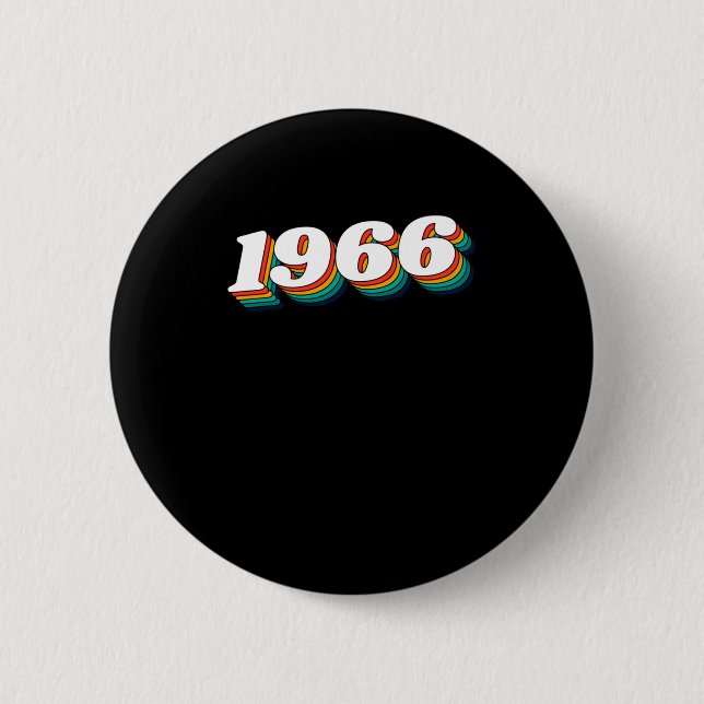 Badge Rond 5 Cm étiquette rétro 1966 (Devant)