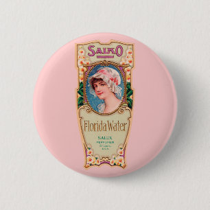 Badge Rond 5 Cm Étiquette vintage de parfum de l'eau de Salko la
