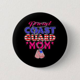 Badge Rond 5 Cm Étiquettes de chien de maman militaire fière homme