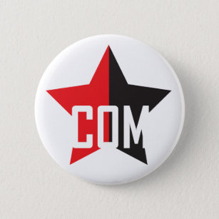 Badge Rond 5 Cm Étoile Anarcho-Communiste