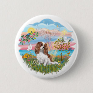 Badge Rond 5 Cm Étoile Ange - Blenheim Cavalier