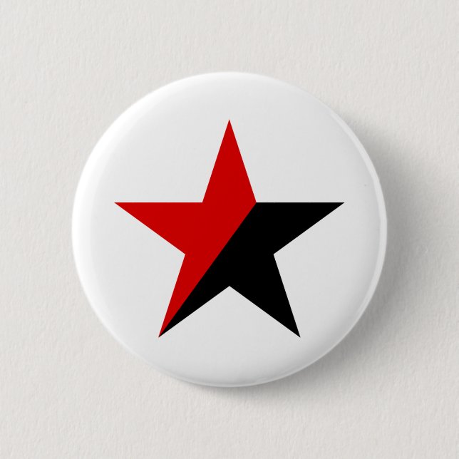 Badge Rond 5 Cm Étoile d'anarchiste (Devant)