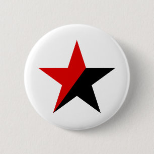 Badge Rond 5 Cm Étoile d'anarchiste