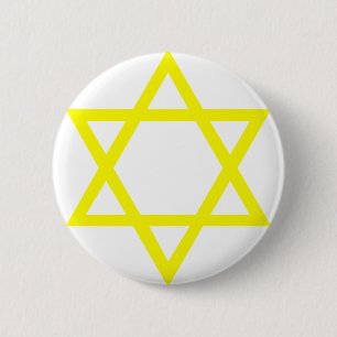 Badge Rond 5 Cm Étoile de David