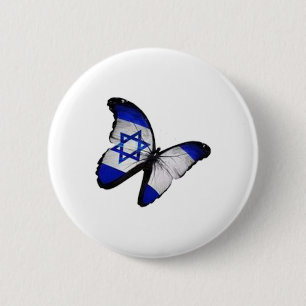 Badge Rond 5 Cm Étoile de David Butterfly