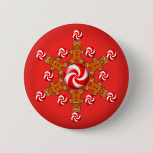 Badge Rond 5 Cm ÉTOILE de GARÇON de PAIN D'ÉPICE par SHARON SHA