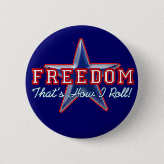 Badge Rond 5 Cm Étoile de liberté, comment je roule