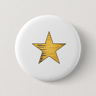 Badge Rond 5 Cm Étoile d'Or