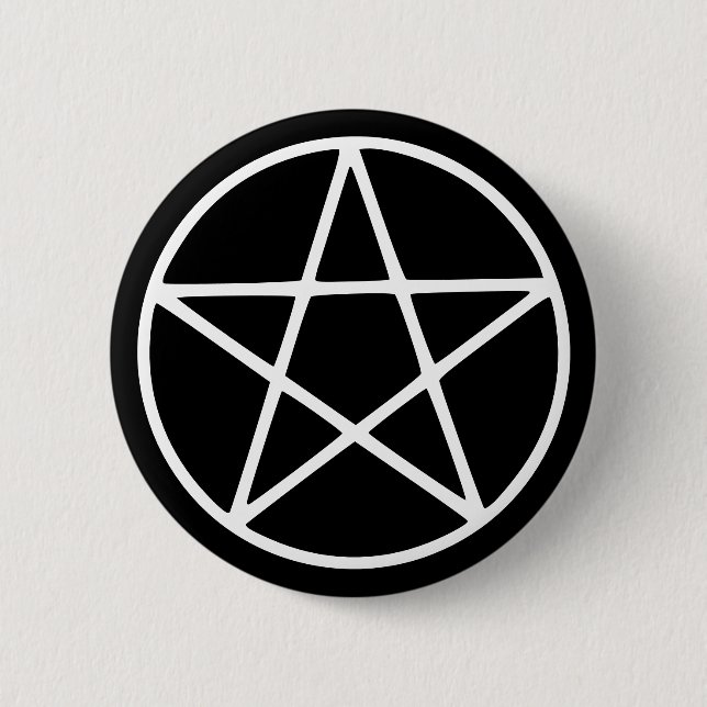 Badge Rond 5 Cm Étoile - Emo - Goth - Bouton (Devant)