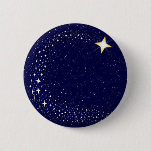 Badge Rond 5 Cm Étoile filante