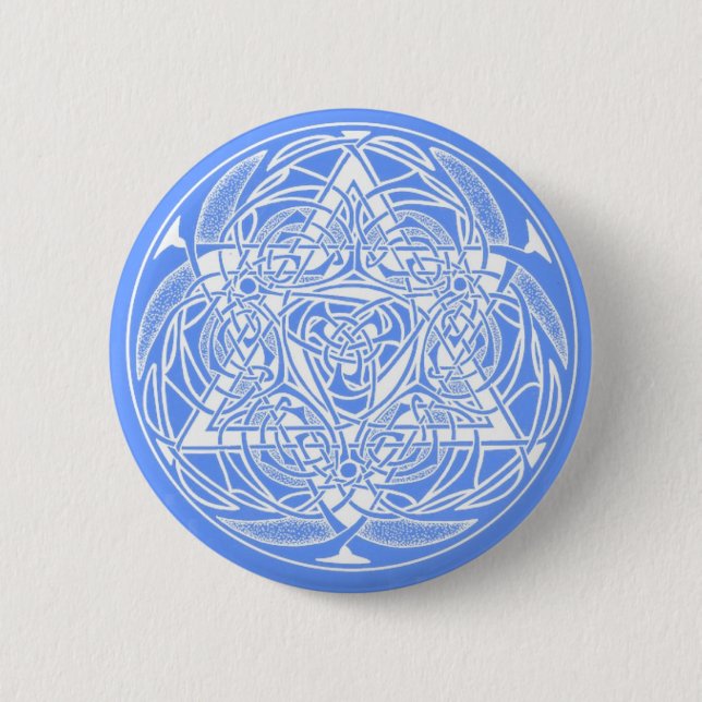 Badge Rond 5 Cm Étoile ornée de David (Devant)