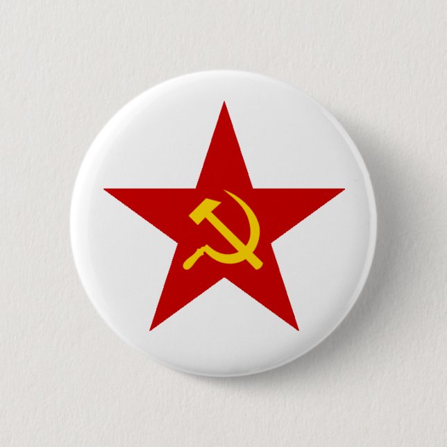 Badge Rond 5 Cm Étoile rouge (Devant)