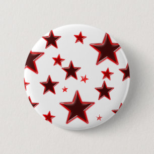 Badge Rond 5 Cm Étoile rouge