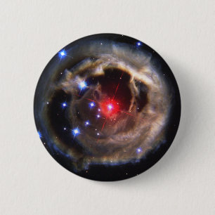 Badge Rond 5 Cm Étoile rouge