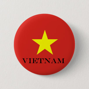 Badge Rond 5 Cm étoile vietnamienne