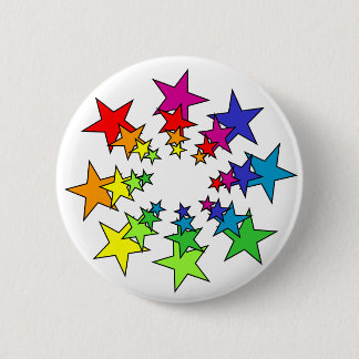 Badge Rond 5 Cm Étoiles