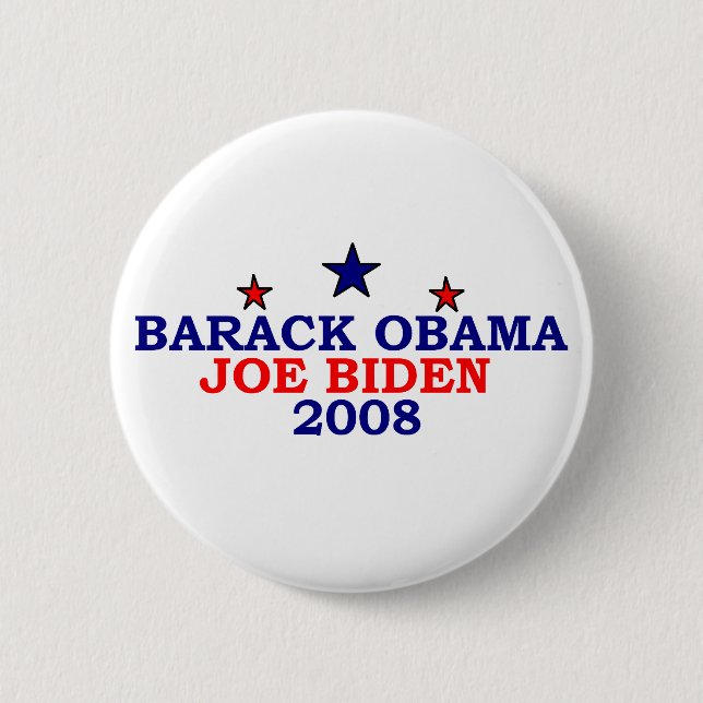 Badge Rond 5 Cm Étoiles de Barack (Devant)