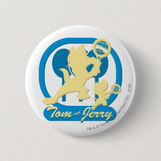 Badge Rond 5 Cm Étoiles de tennis Tom et Jerry 3